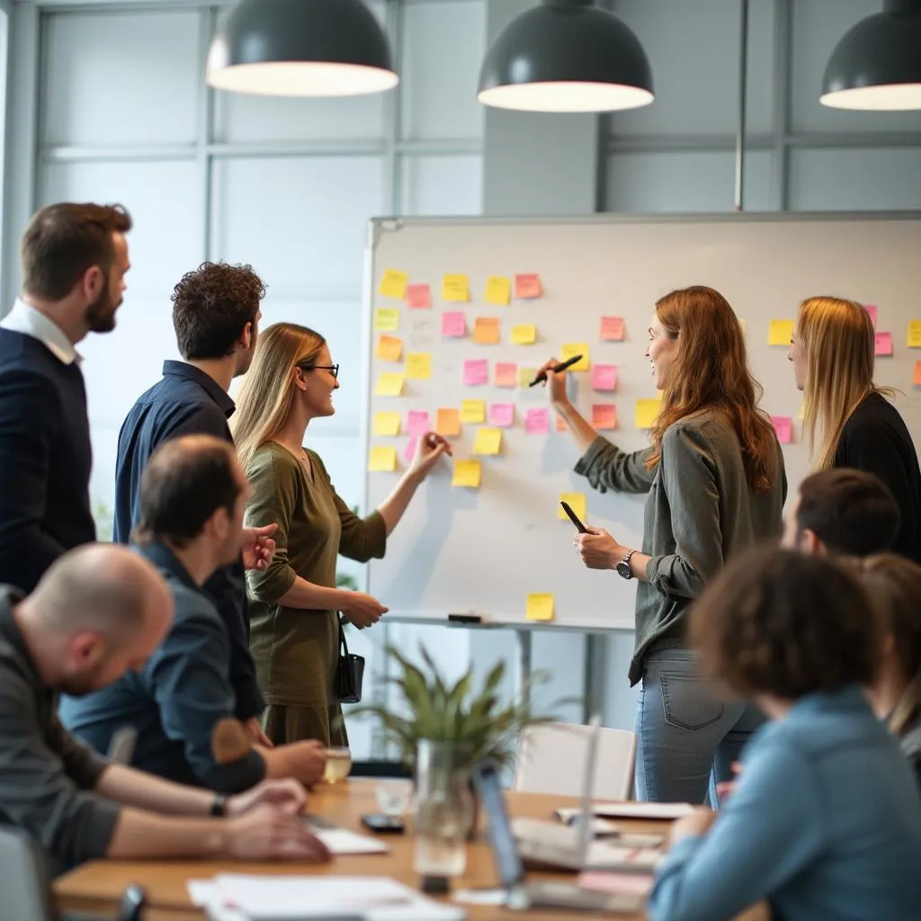 Atelier de collaboration en entreprise